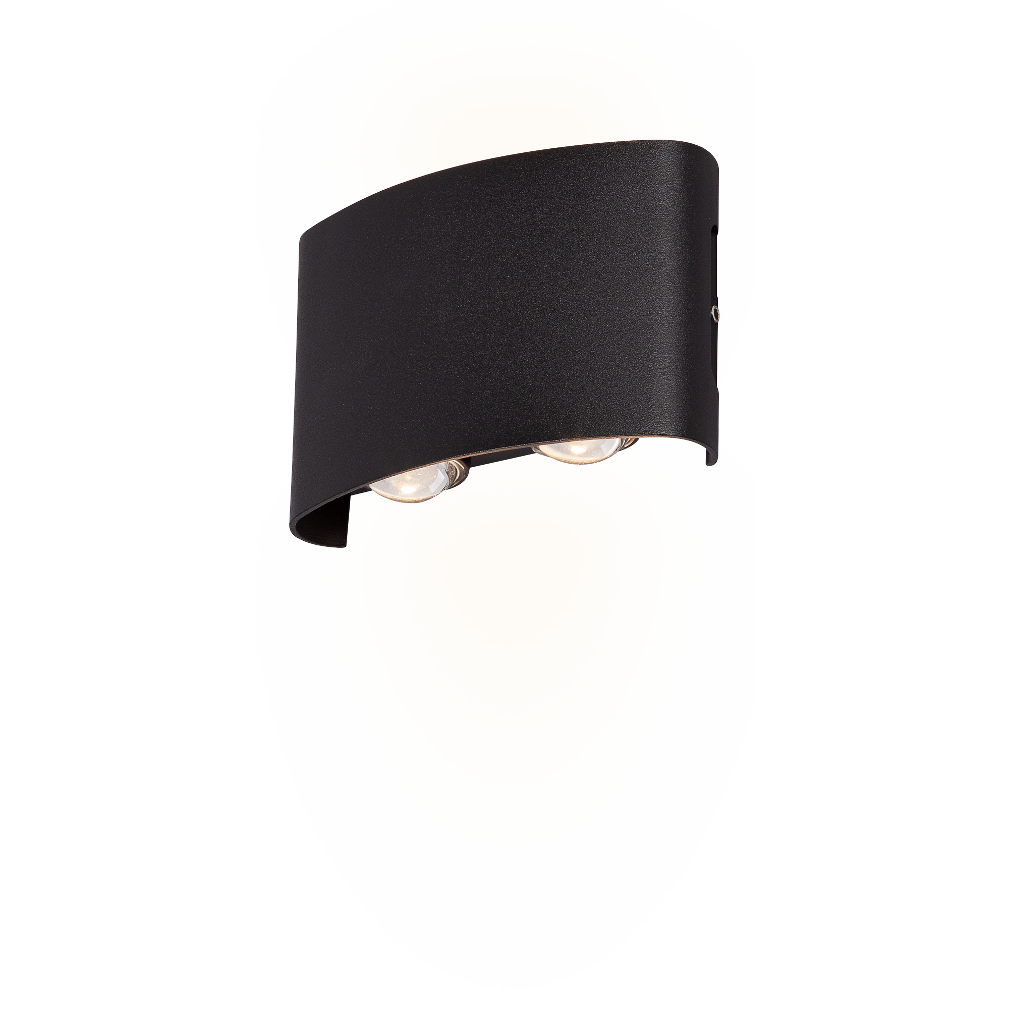 LED-Außenwandleuchte 'Toronto' schwarz halbrund 4 x 12 x 8 cm + product picture
