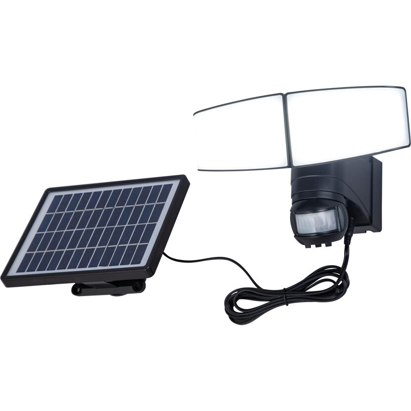 Solar-Außenleuchte mit Bewegungsmelder und Solarpanel
