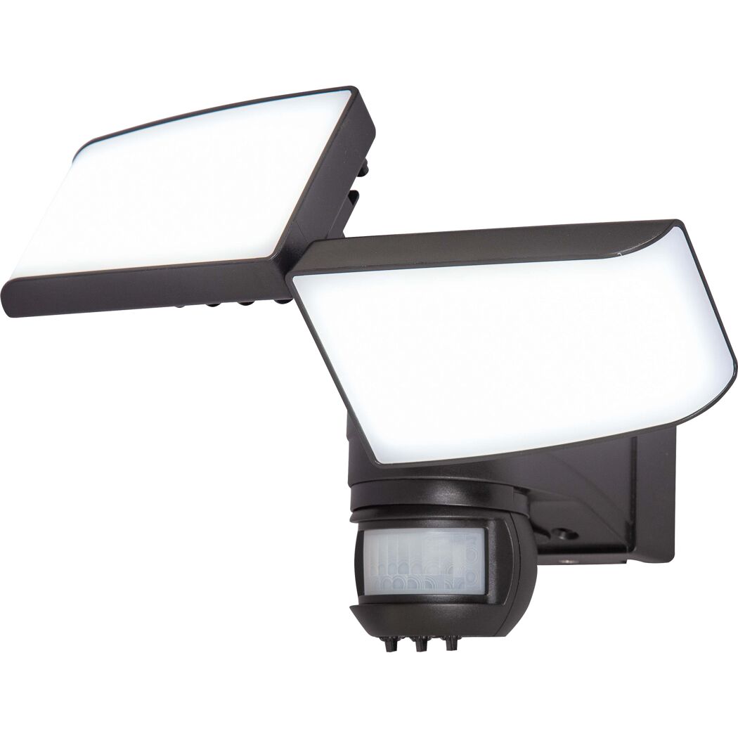 Schwarze LED Außenwandleuchte mit Bewegungsmelder