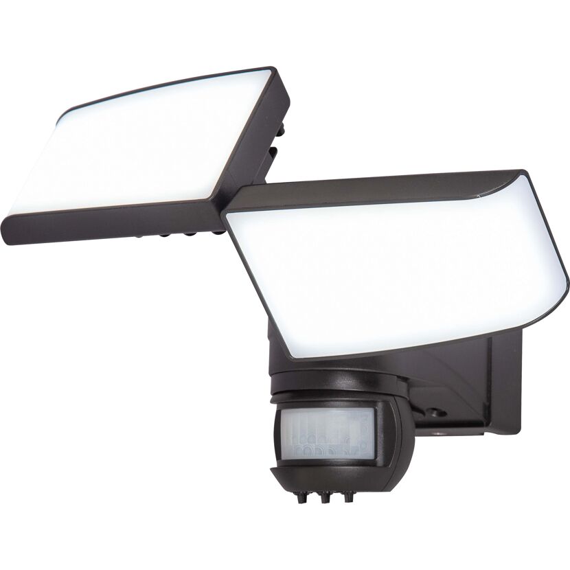 Schwarze LED Außenwandleuchte mit Bewegungsmelder