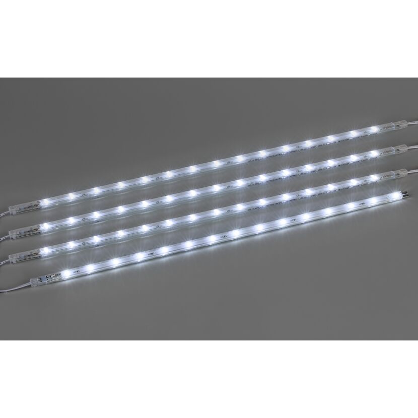 LED-Profilschienen weiß 4 Stück à 40 cm