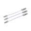 LED-Profilschienen weiß 4 Stück à 40 cm