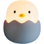 LED-Nachtlicht 'Eggy Egg' 1 W 3000 K warmweiß + RGB