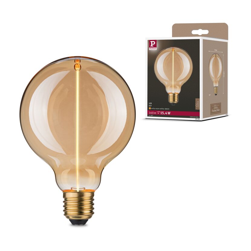 LED-Globe 'Floating Shine' G95 E27 2,8W Gold