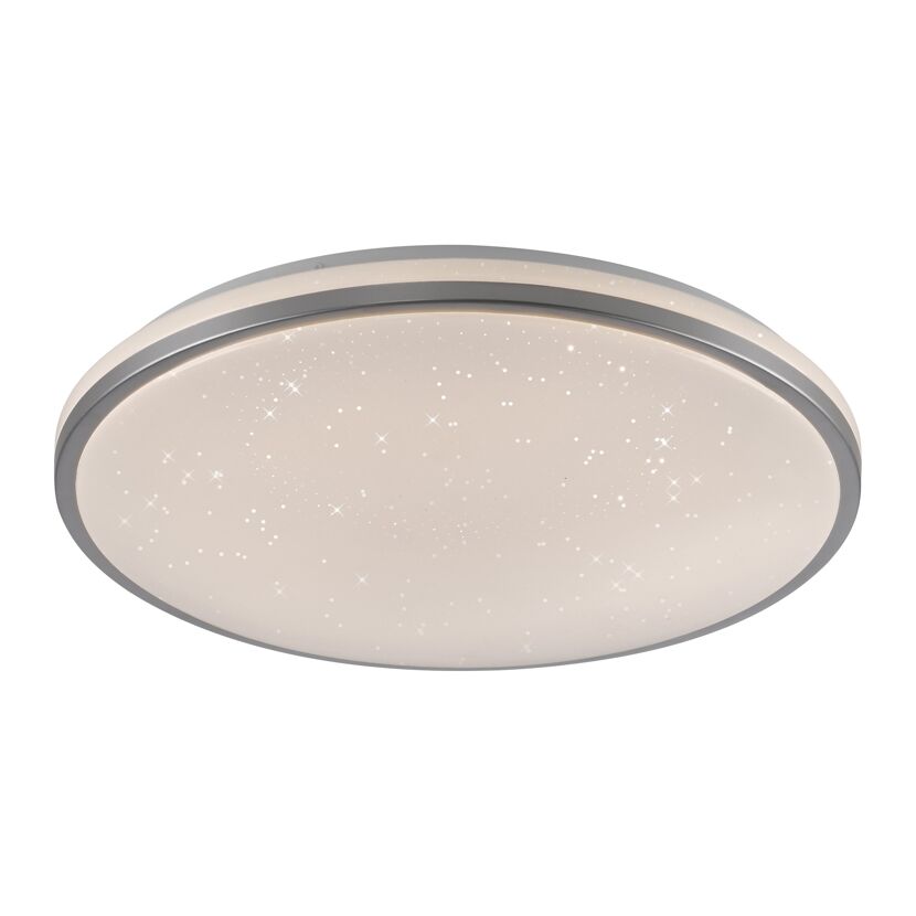 LED-Deckenleuchte 'Kyle' weiß/silber Ø 49 cm