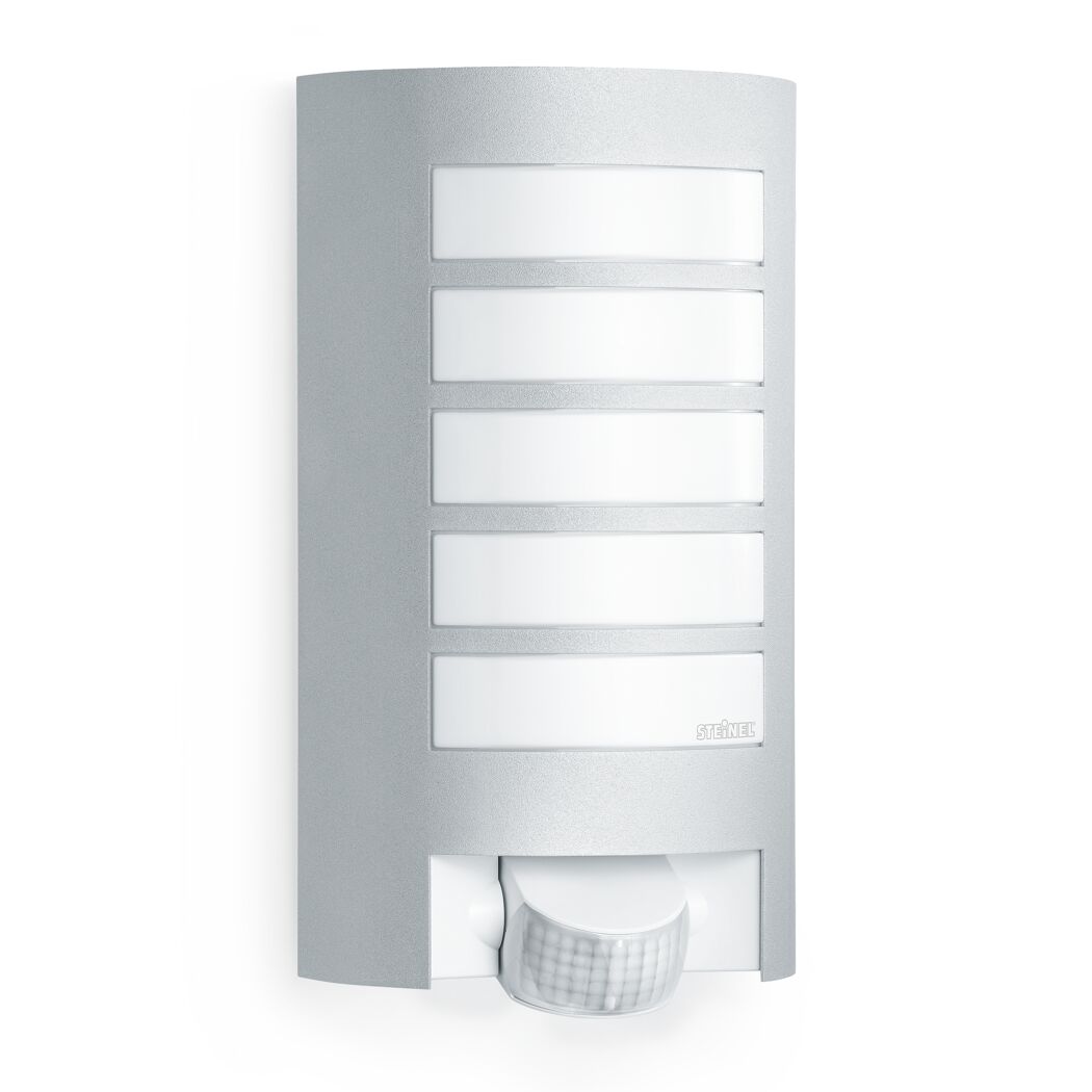 Außen-Sensorleuchte L 12, silber