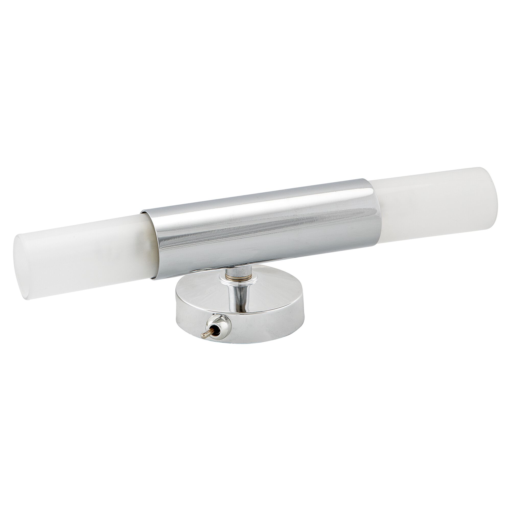 Zweiflammige Badspiegelleuchte mit Chrom-Finish