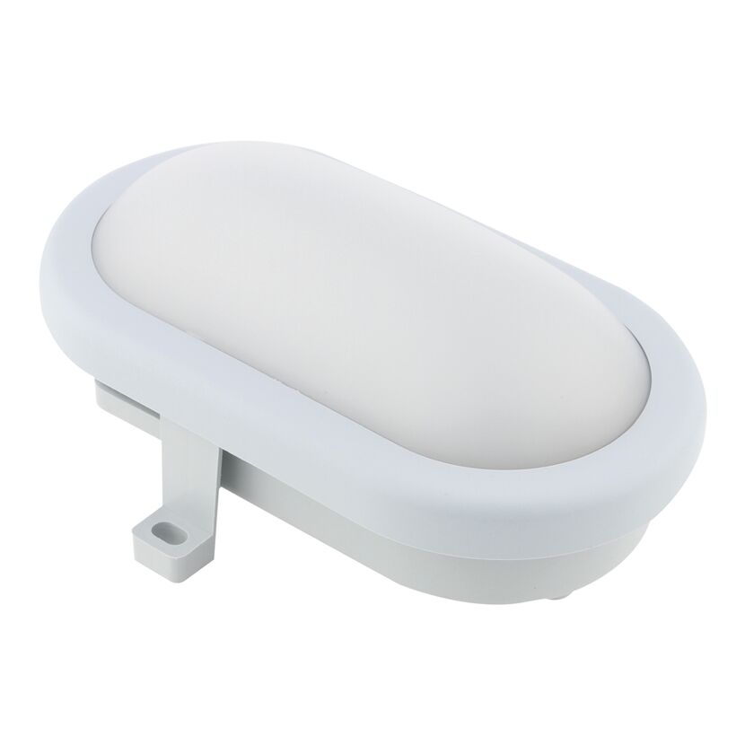LED Ovalarmatur, grau