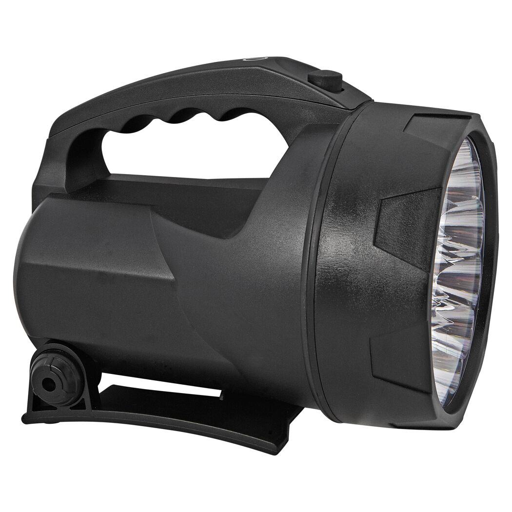 Schwarze LED Arbeitsleuchte mit Tragegriff