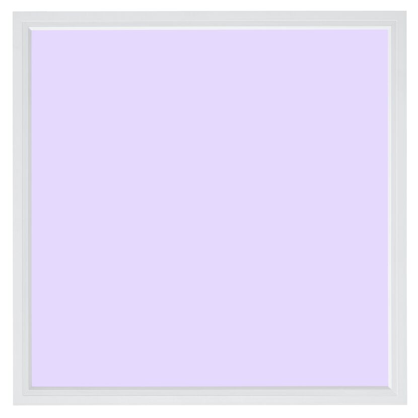 Weiße LED-Einbauleuchte mit violettem Hintergrund