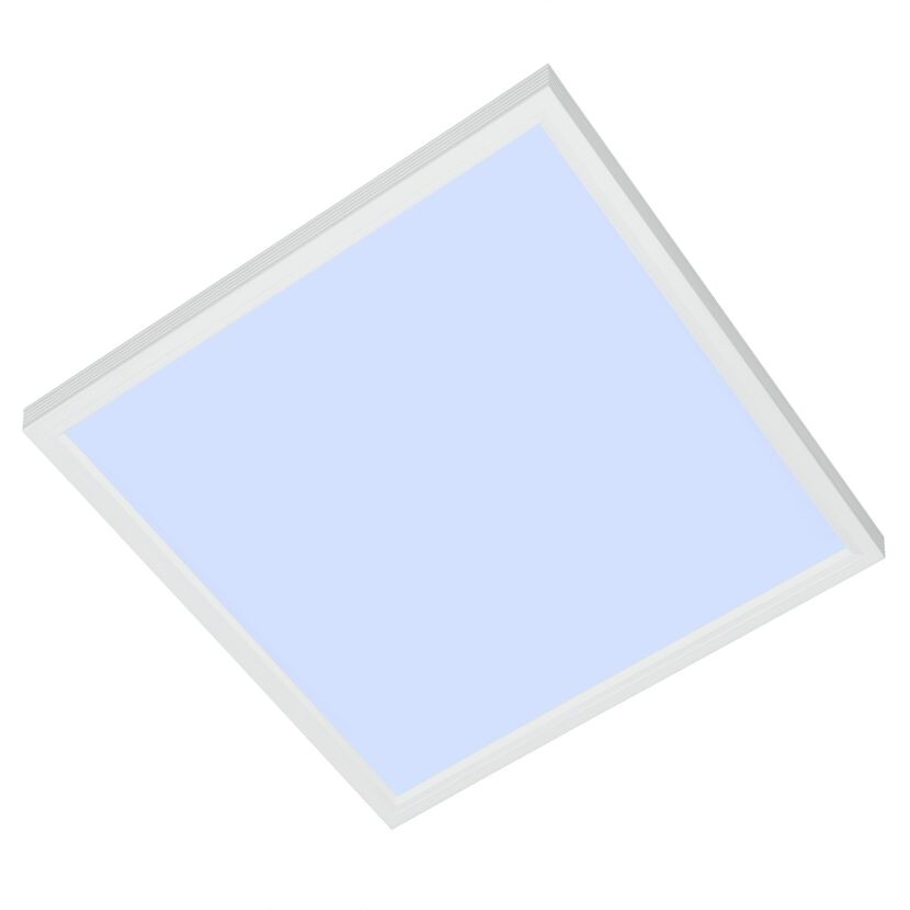 LED-Einbauleuchte mit weißem Rahmen