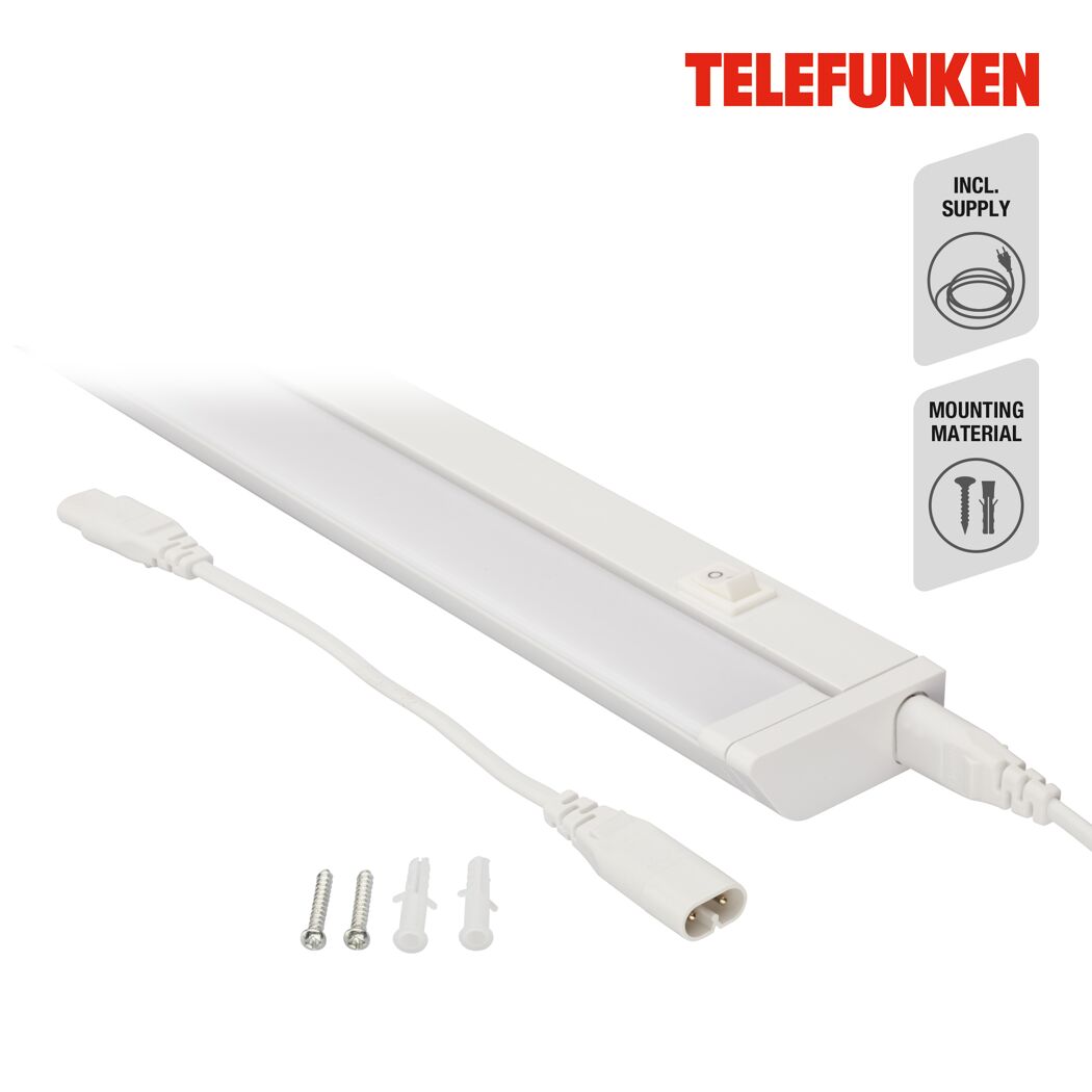 LED-Unterbauleuchte 'Hestia' 8,5 W 1000 lm neutralweiß 55 x 6,1 cm