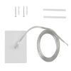 Montagematerial für Aufbauleuchte: Schrauben, Dübel, Kabel