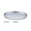 LED-Deckenleuchte 'Atria' chromfarben 15 W Ø 22 cm