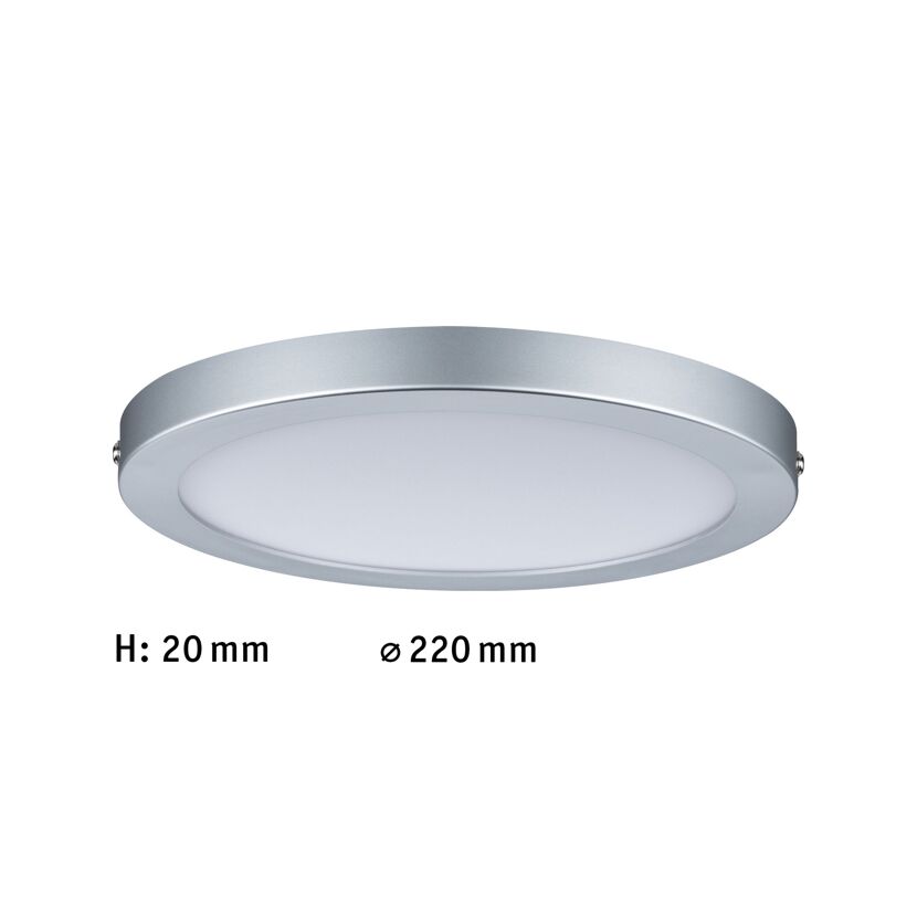 LED-Deckenleuchte 'Atria' chromfarben 15 W Ø 22 cm