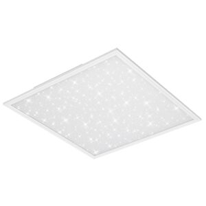 LED-Deckenleuchte 'Vetsa' mit Sternendekor-Dekor, weiß, 4100 lm, 59,5 x 59,5 cm