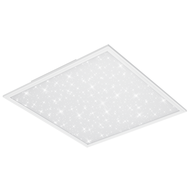 Bild von LED-Deckenleuchte 'Vetsa' mit Sternendekor-Dekor, weiß, 4100 lm, 59,5 x 59,5 cm