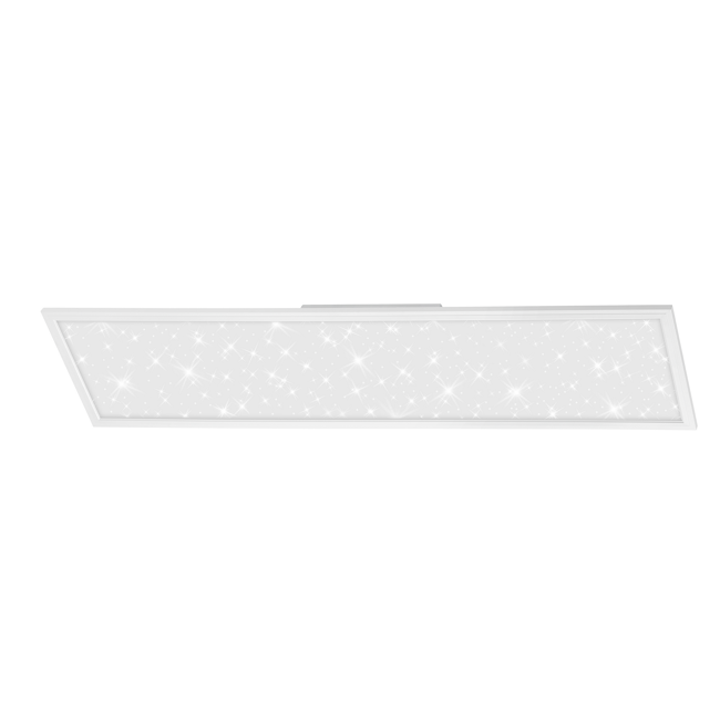 Bild von LED-Deckenleuchte 'Vesta' mit Sternendekor, weiß, 4100 lm, 119,5 x 29,5 cm
