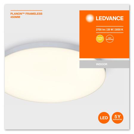 4. Bild von Anbauleuchte 'Planon™ Frameless' weiß Ø 45 cm 2700 lm