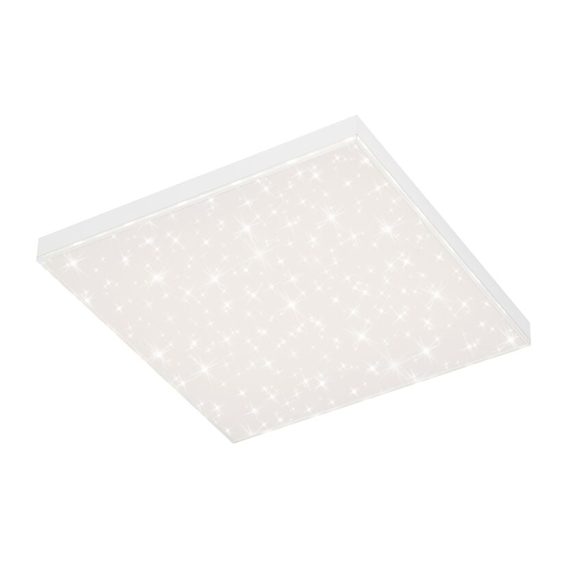 Weiße LED-Deckenleuchte mit Sternenhimmel-Effekt