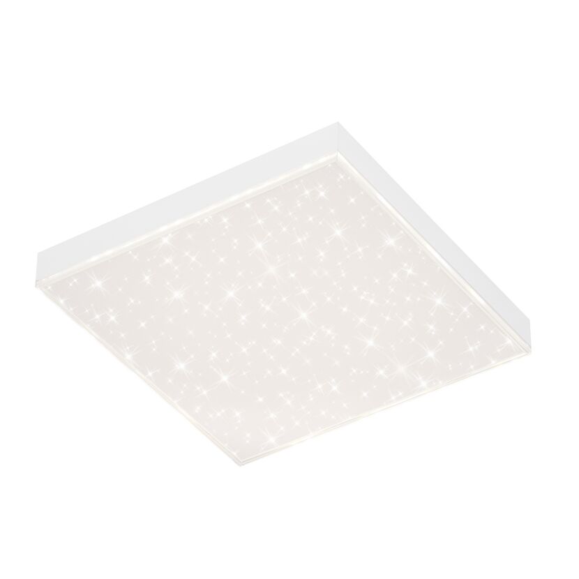 Weiße LED-Deckenleuchte mit Sternenhimmel-Effekt