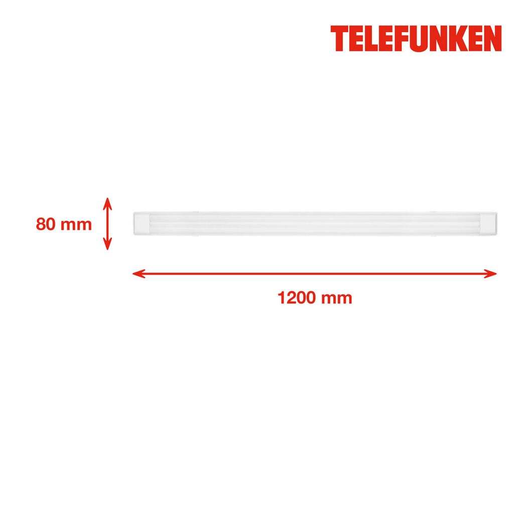 LED-Deckenleuchte 'Maat' 5500 lm neutralweiß 8 x 5 x 120 cm