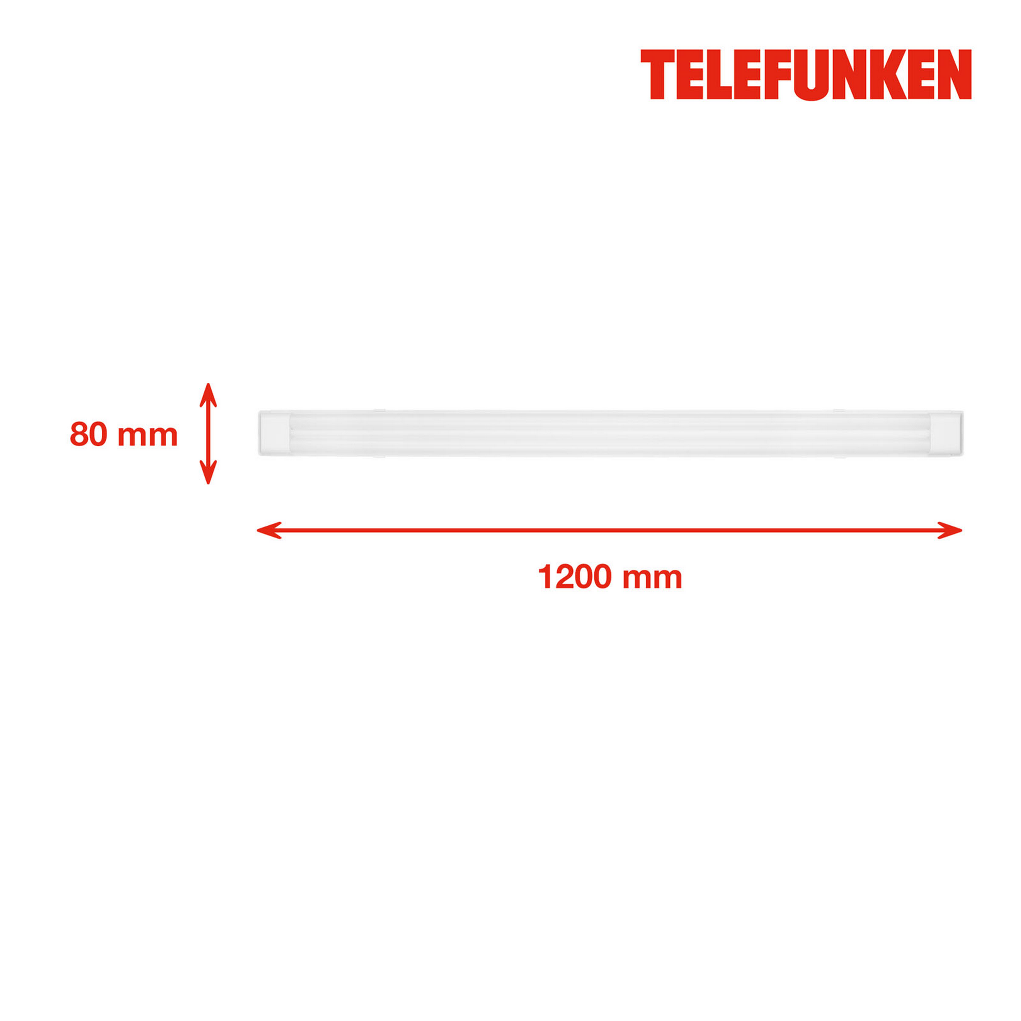 LED-Deckenleuchte 'MAAT' weiß 50 W 120 x 8 x 5 cm + product picture