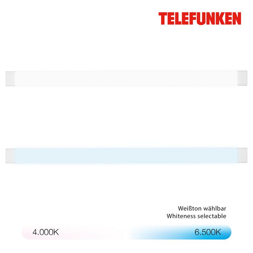 LED-Feuchtraumleuchte 'CHONS' weiß 45 W 122 x 7,5 x 2,5 cm