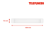 LED-Feuchtraumleuchte 'CHONS' weiß 22 W 62 x 7,5 x 2,5 cm