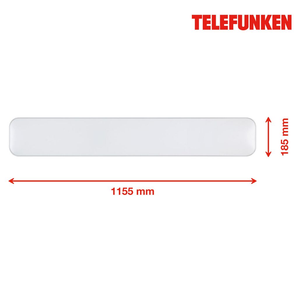 LED-Deckenleuchte 'Kista' dimmbar 5300 lm neutralweiß 18,5 x 5,5 x 115,5 cm