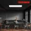LED-Deckenleuchte 'POEL' weiß 35 W 91,5 x 13 x 2,5 cm