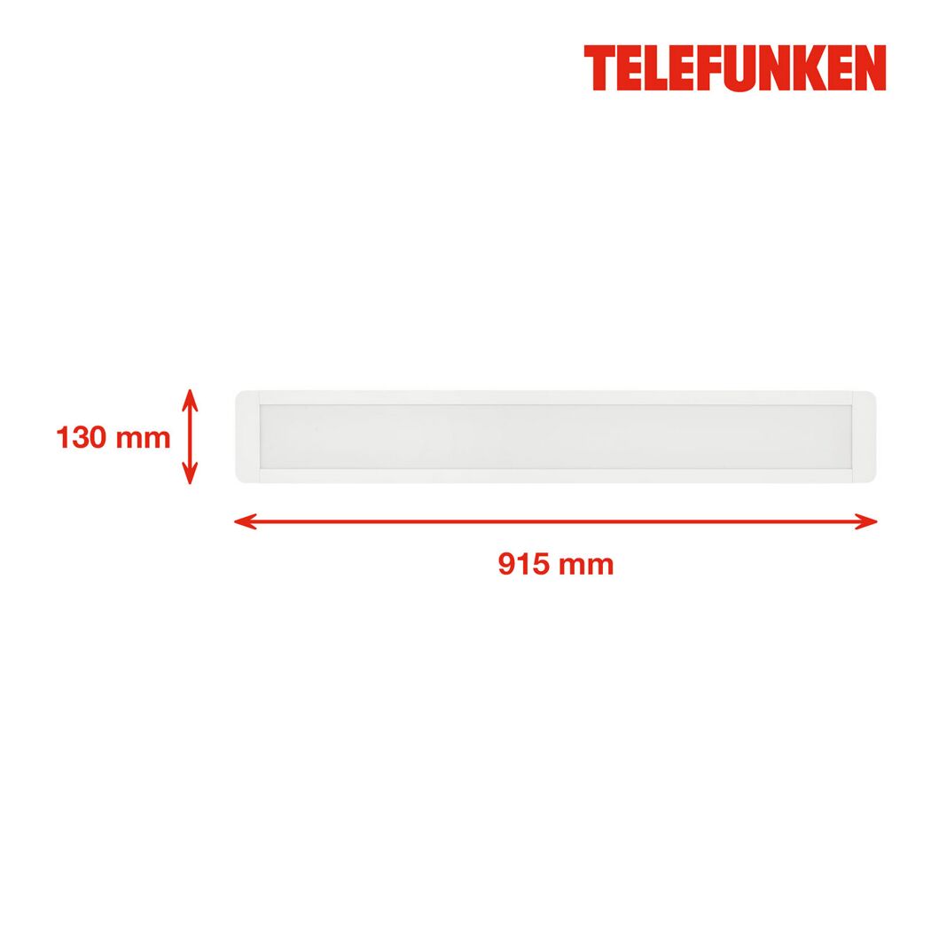 LED-Deckenleuchte 'Poel' 4400 lm neutralweiß 13 x 2,5 x 91,5 cm