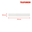 LED-Deckenleuchte 'POEL' weiß 35 W 91,5 x 13 x 2,5 cm