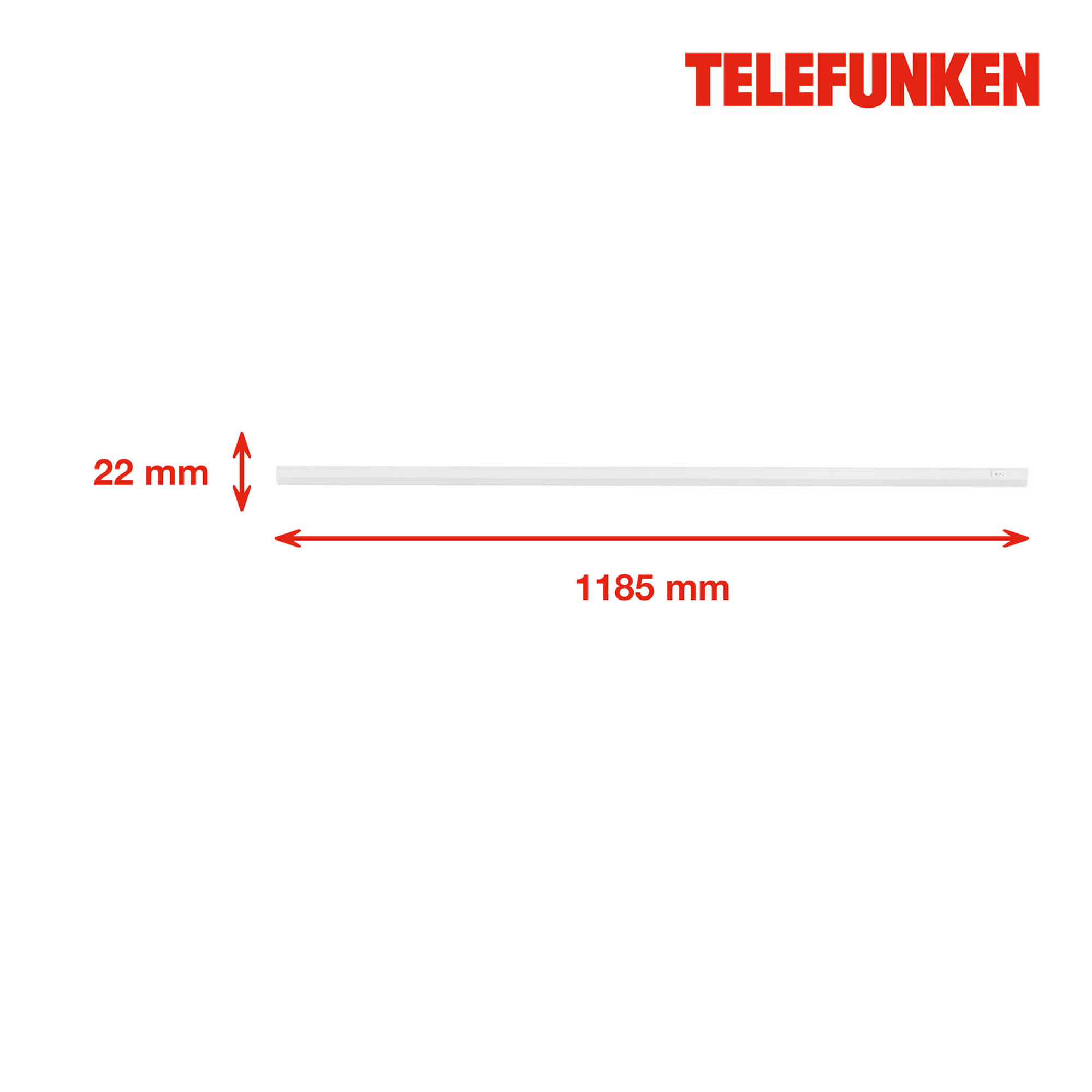 LED-Unterbauleuchte 'RHEA' weiß 14 W 118,5 x 2,2 x 3 cm + product picture