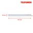LED-Unterbauleuchte 'UTO' silbern 10 W 57,5 x 5 x 1,5 cm