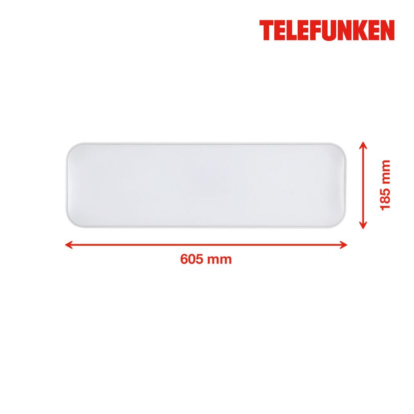 Telefunken LED Deckenleuchte weiß 60,5 cm
