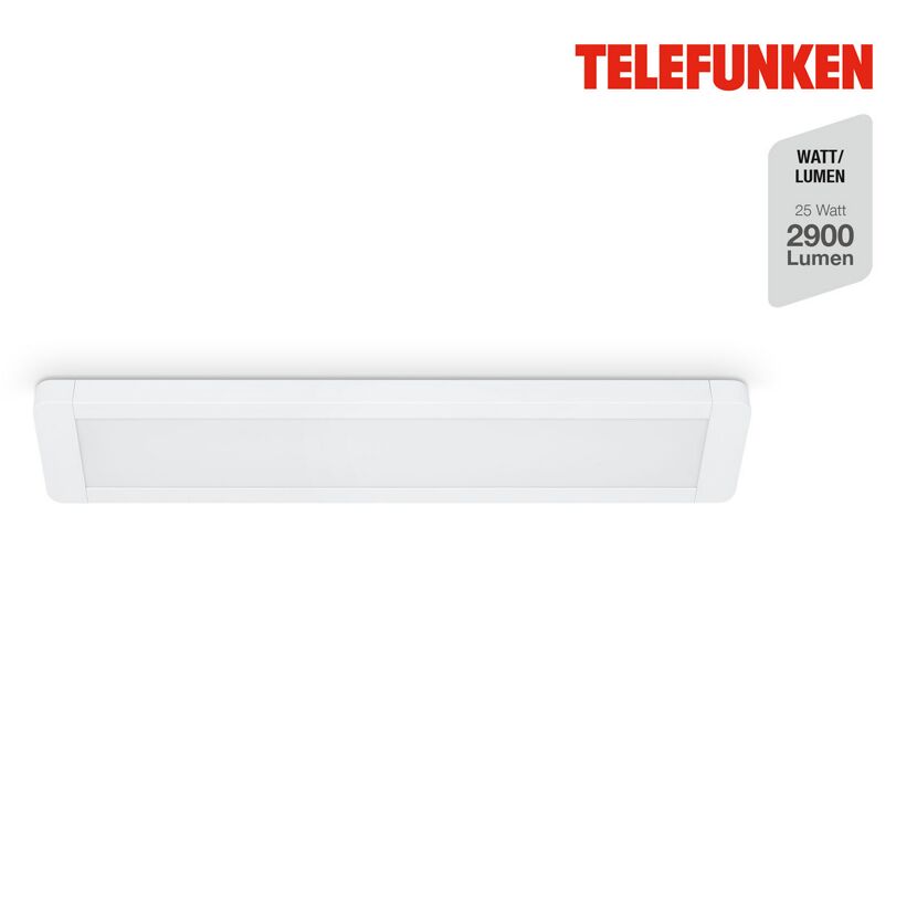 LED-Deckenleuchte 'POEL' weiß 25 W 61,5 x 13 x 2,5 cm