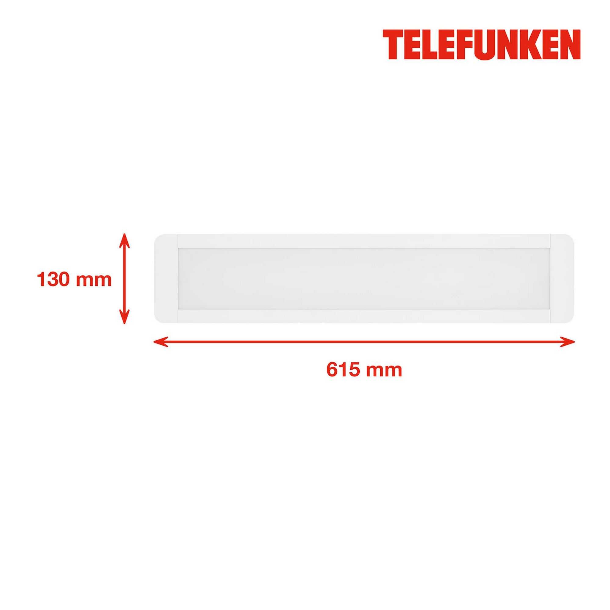 LED-Deckenleuchte 'POEL' weiß 25 W 61,5 x 13 x 2,5 cm + product picture