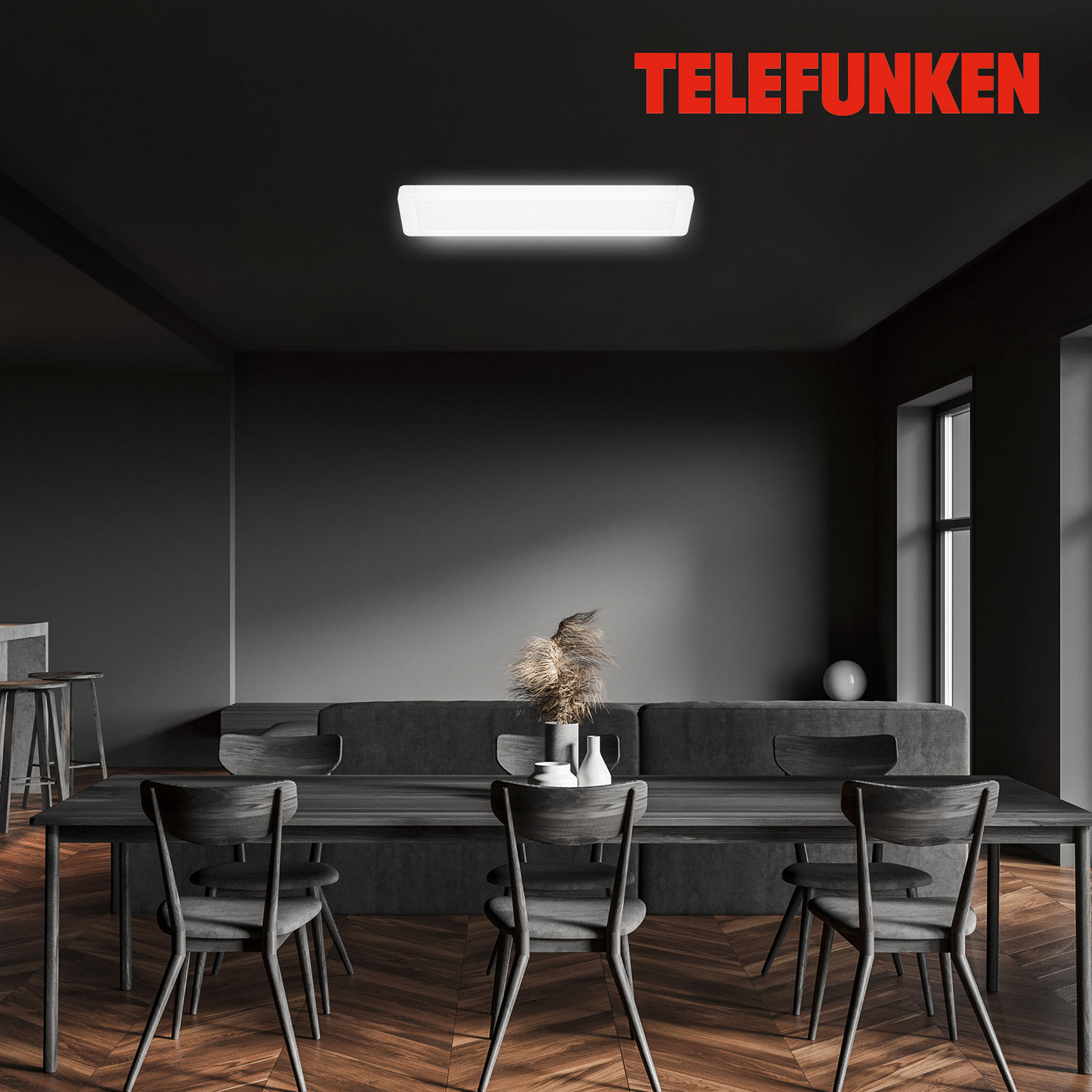 LED-Deckenleuchte 'POEL' weiß 25 W 61,5 x 13 x 2,5 cm + product picture