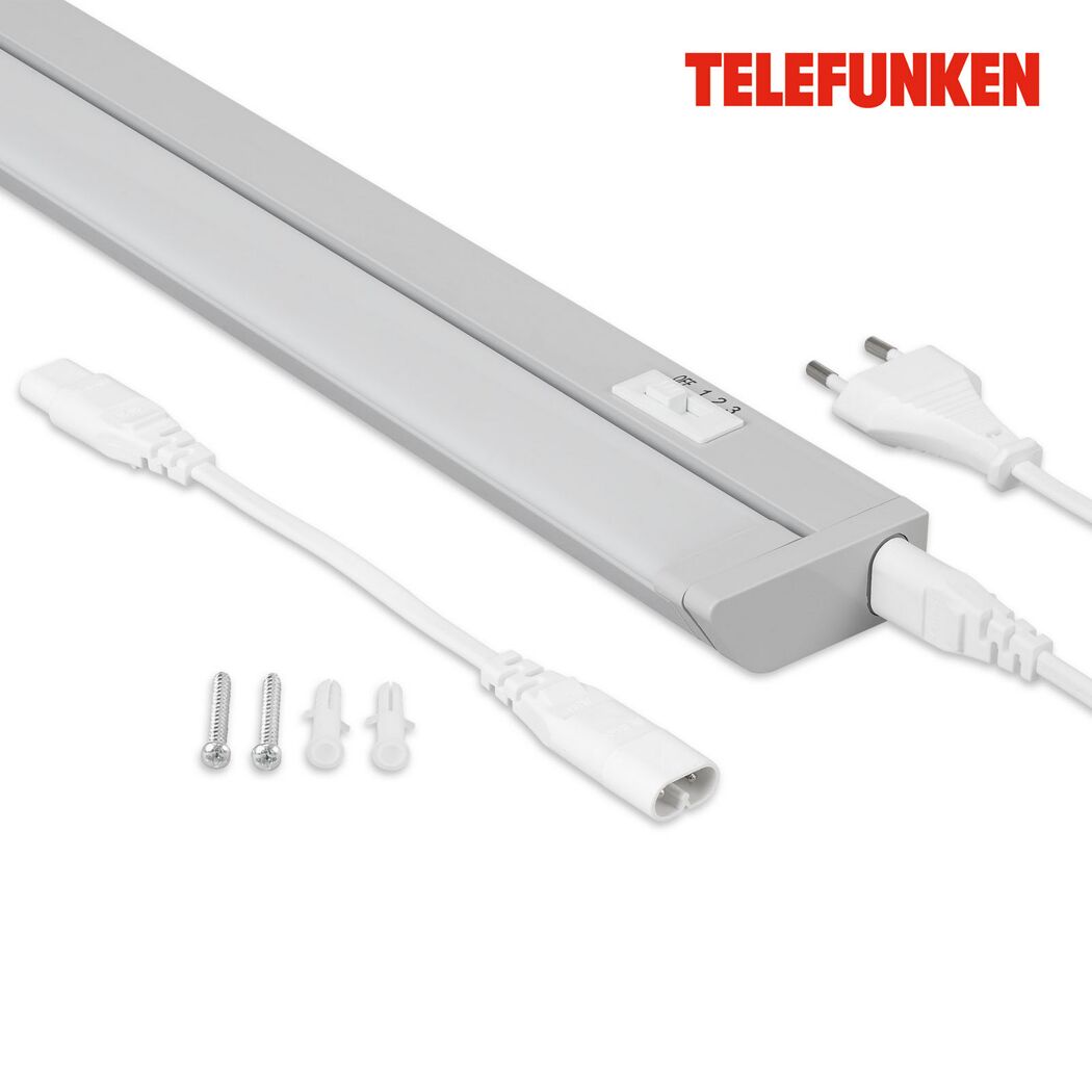 LED-Unterbauleuchte 'Kronos' 6 W 800 lm neutralweiß 54,5 x 2,5 x 54,5 cm
