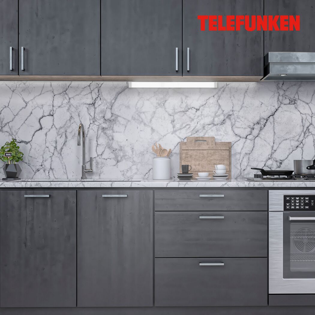 LED-Unterbauleuchte 'Kronos' 6 W 800 lm neutralweiß 54,5 x 2,5 x 54,5 cm