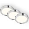 LED-Unterbauleuchtenset 'Dionysos' 1,8 W 510 lm warmweiß Ø 6 cm 3 Stück