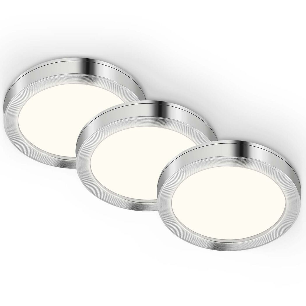 LED-Unterbauleuchtenset 'Dionysos' 1,8 W 510 lm warmweiß Ø 6 cm 3 Stück