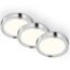 LED-Unterbauleuchten-Set 'DIONYSOS' silbern 1,8 W Ø 6 x 1 cm 3-teilig