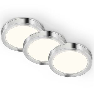 LED-Unterbauleuchten-Set 'DIONYSOS' silbern 1,8 W Ø 6 x 1 cm 3-teilig