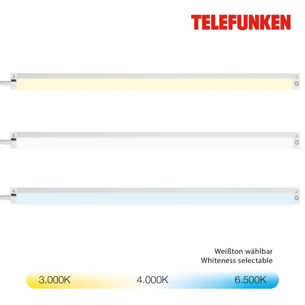 LED-Unterbauleuchte 'Hadit' dimmbar 5,5 W 520 lm warmweiß bis tageslichtweiß 50 x 1 x 50 cm