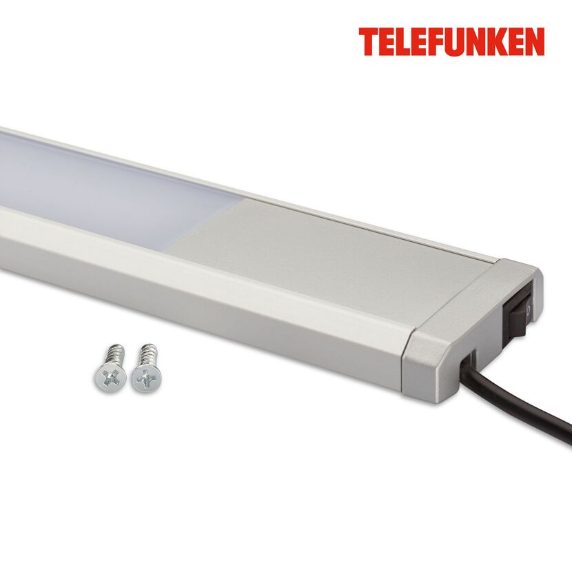 LED-Unterbauleuchte 'UTO' silbern 4 W 31,5 x 5 x 1,5 cm