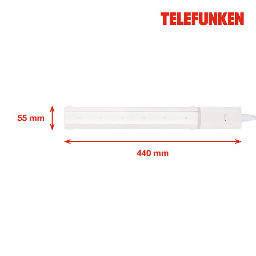 Telefunken LED Unterbauleuchte weiß 44 cm