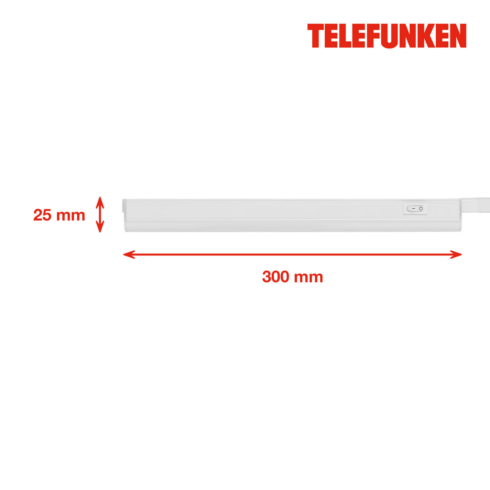 LED-Unterbauleuchte 'ANUBIS' weiß 4,4 W 30 x 2,5 x 3 cm + product picture