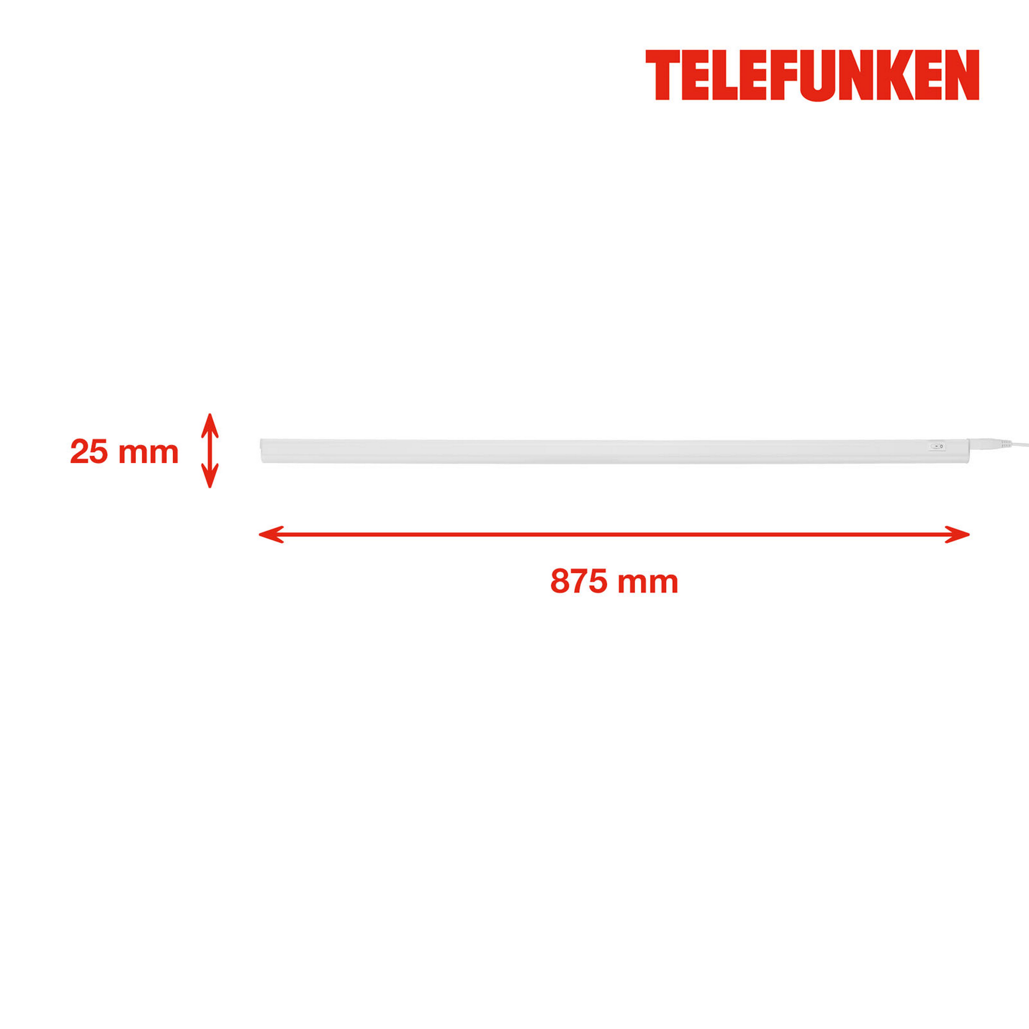 LED-Unterbauleuchte 'ANUBIS' weiß 10,6 W 87,5 x 2,5 x 3 cm + product picture